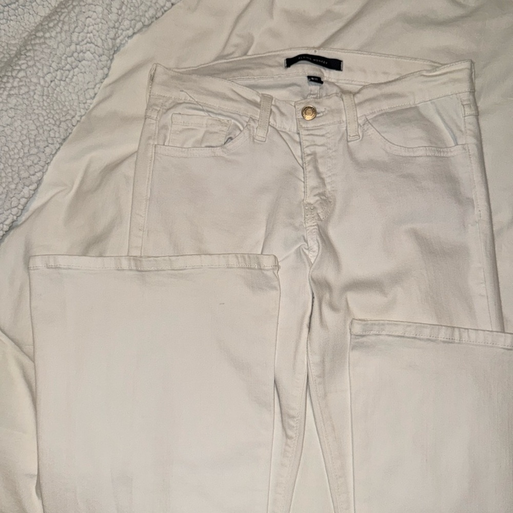 Flying Monkey White Flare Jeans